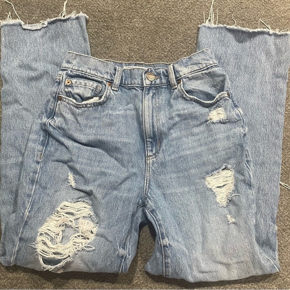 Garage Denim - Garage Coupe Vintage Straight Distressed Jeans Size 01